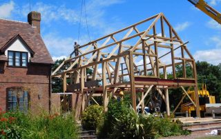 Oak cruck frame extension