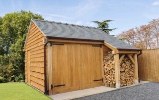 1 Bay Oak Garage With Work-Shop