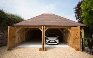 Two Bay Oak Warwick Garage